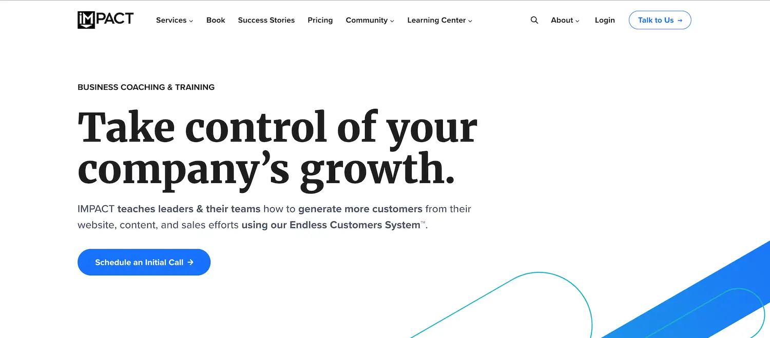 Impactplus.com homepage