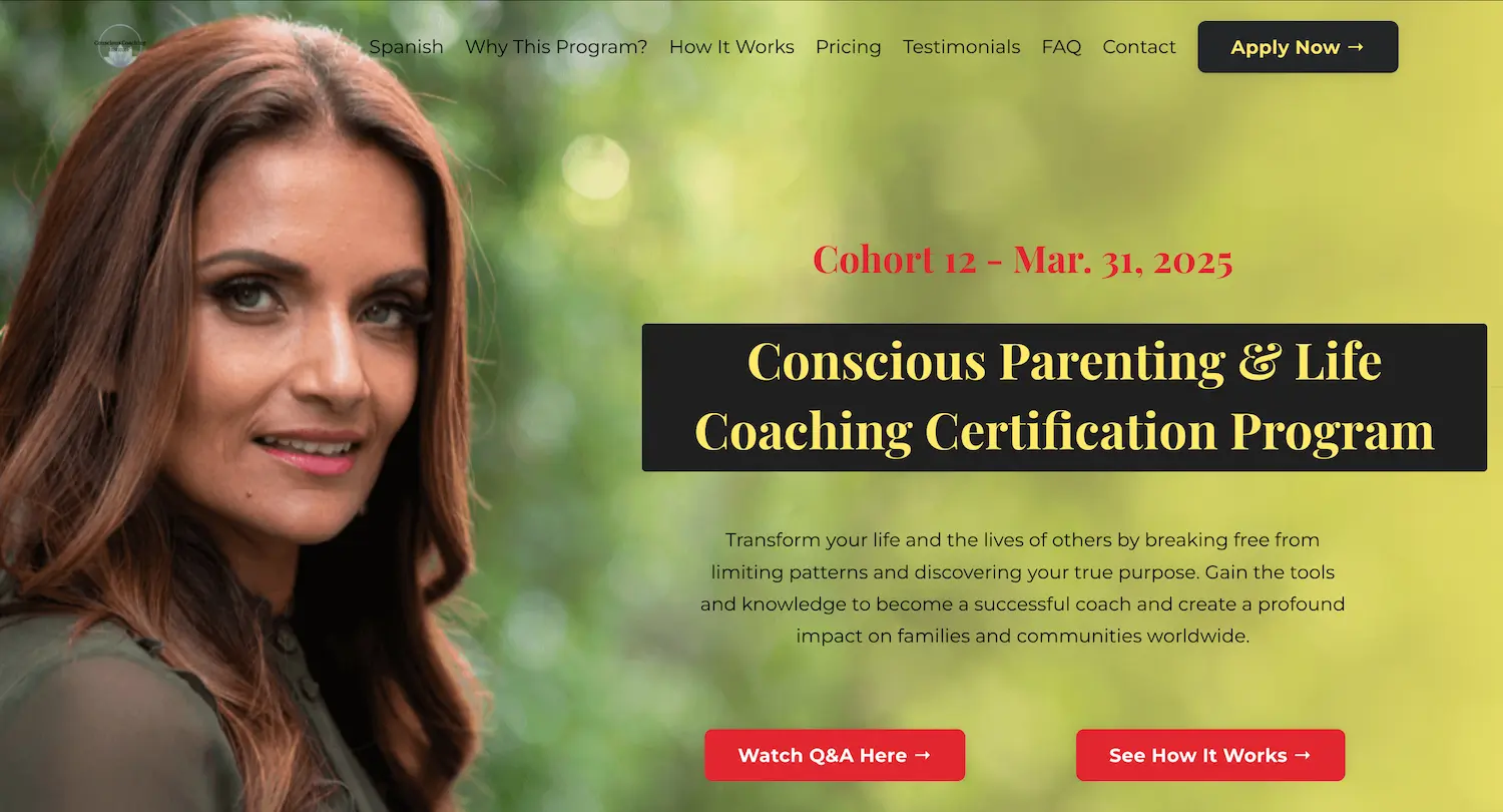 coaching.drshefali.com homepage