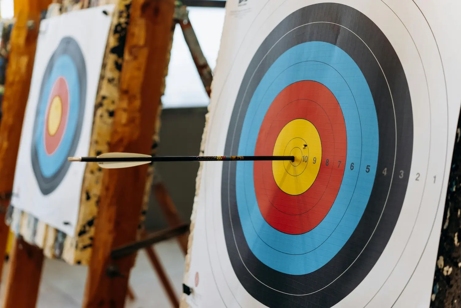 Arrow in the bullseye
