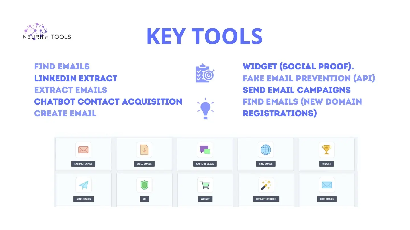 A list of Neurith Key Tools