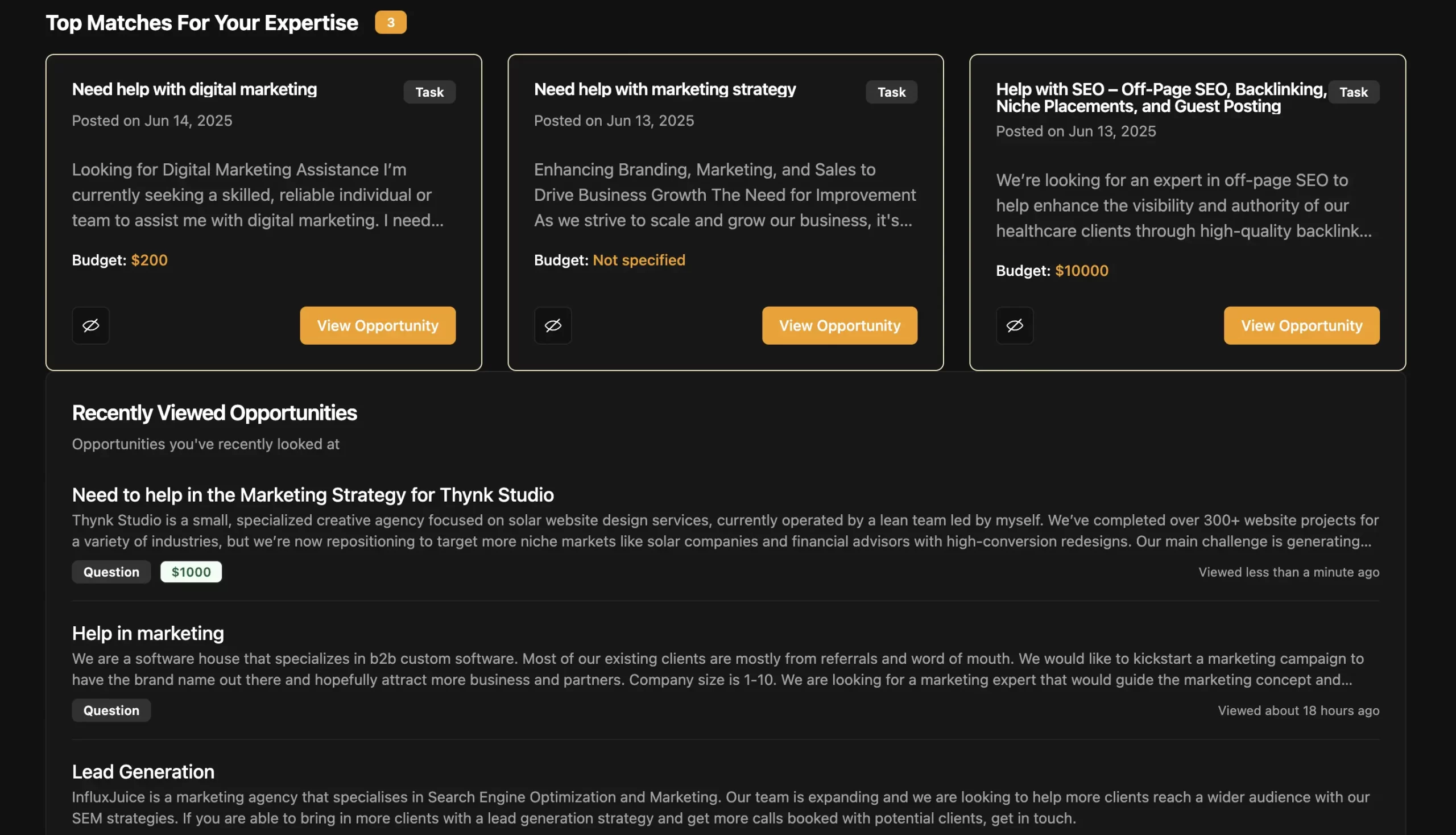 Screenshot of HiveLLM.com dashboard