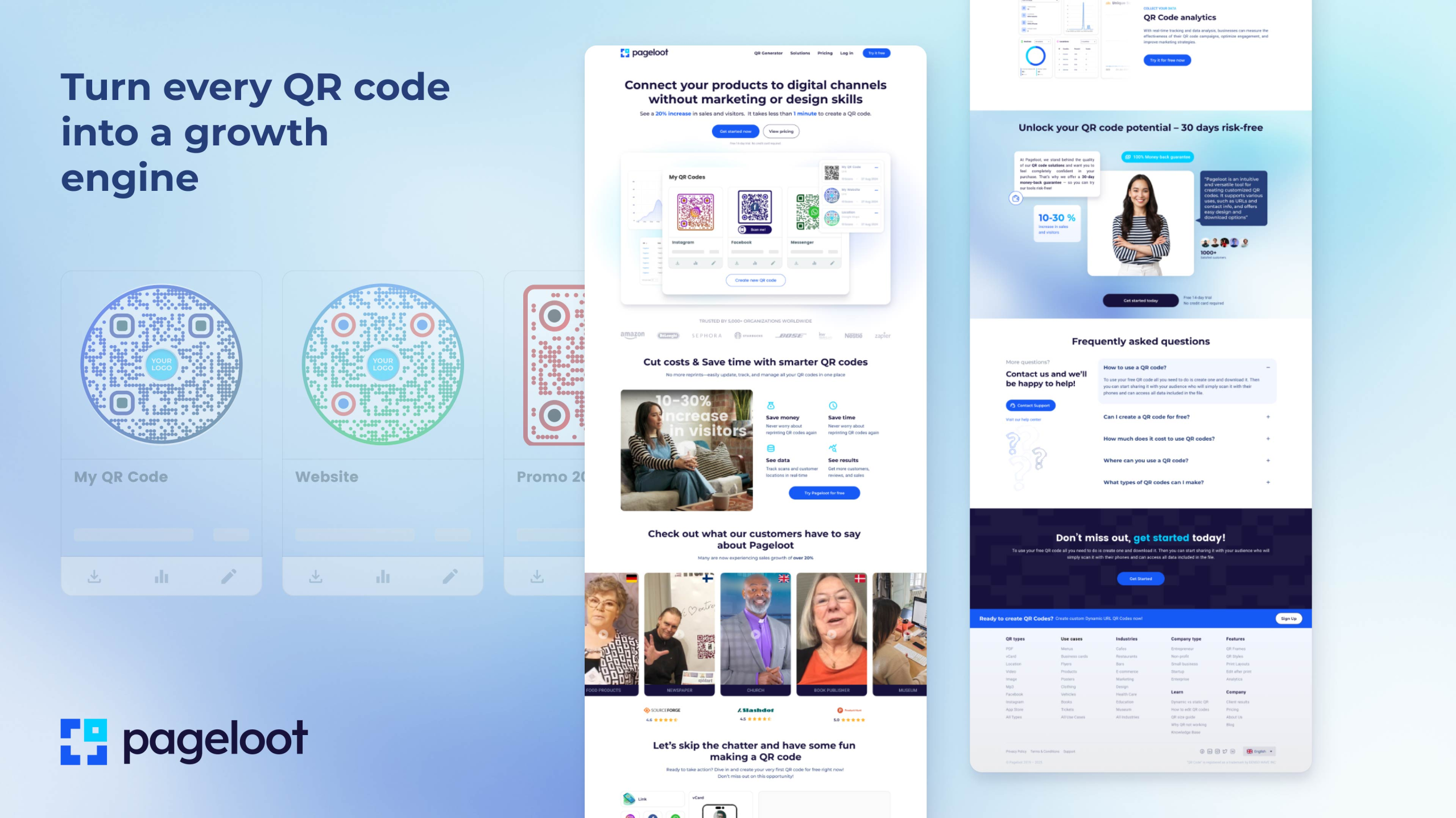 Turn every QR code into a landing page