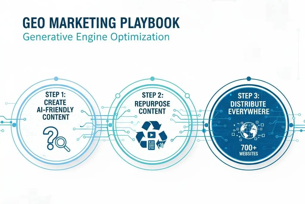 The 3-Steps of InfluxJuice's GEO Marketing Playbook