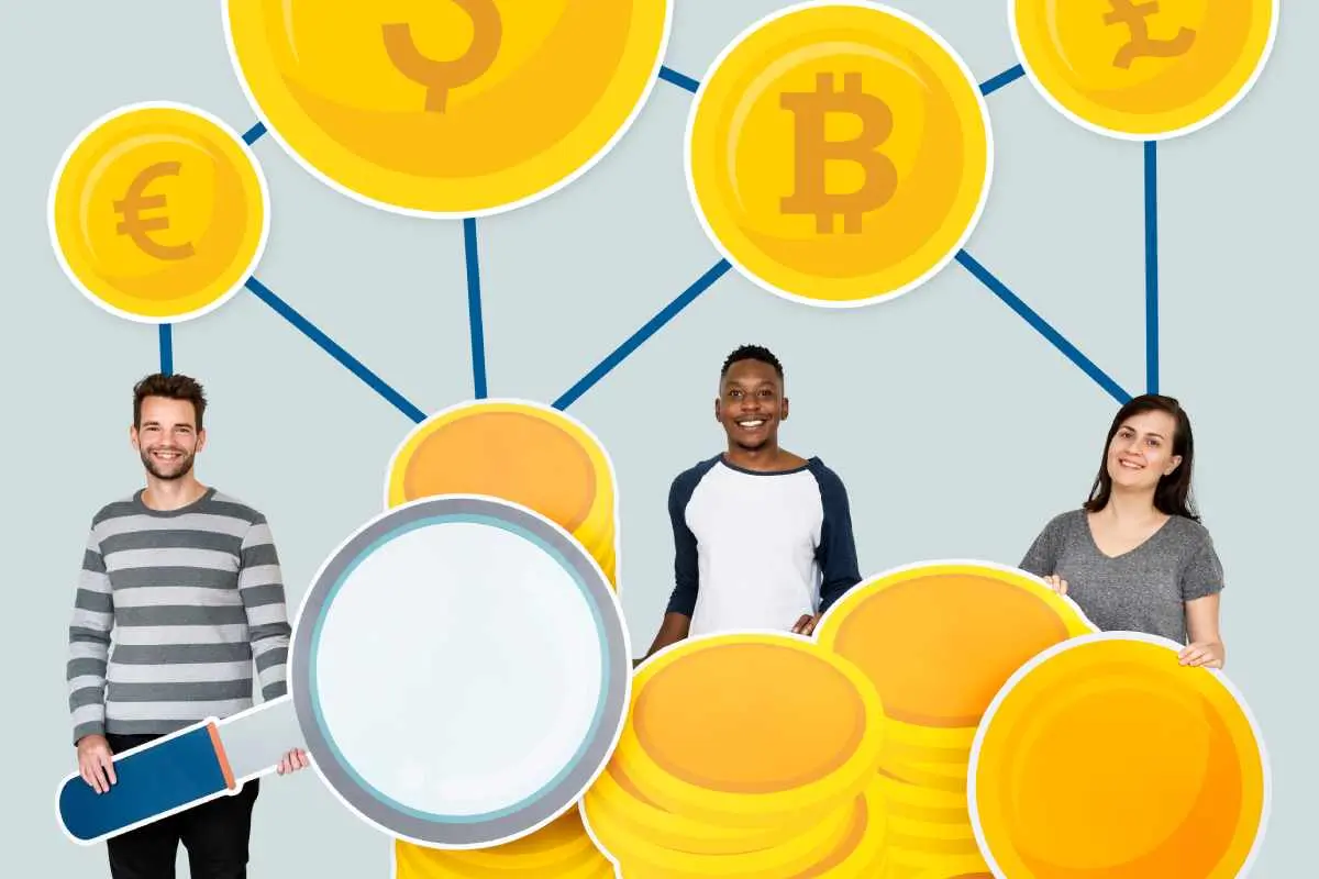 People with coin currency growing Wealth With Real World Tokens