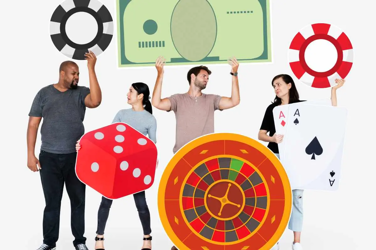 Diverse people having different Crypto Gaming 