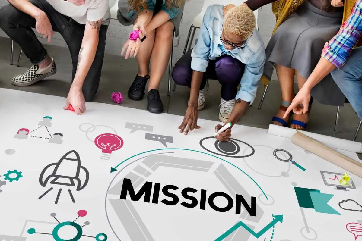 Team members discussing their mission in DAO launch