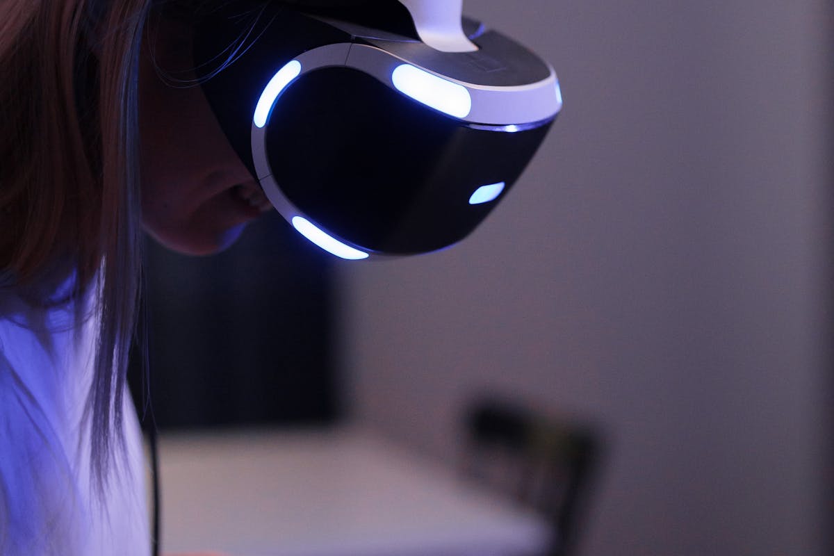 A Person Wearing Playstation VR Glasses (web3) by Ron Lach on pexel.com