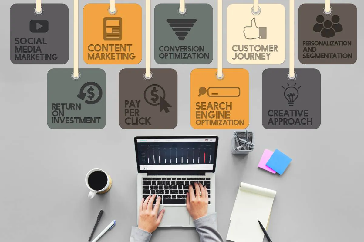 An image showing SEO and PR presentation