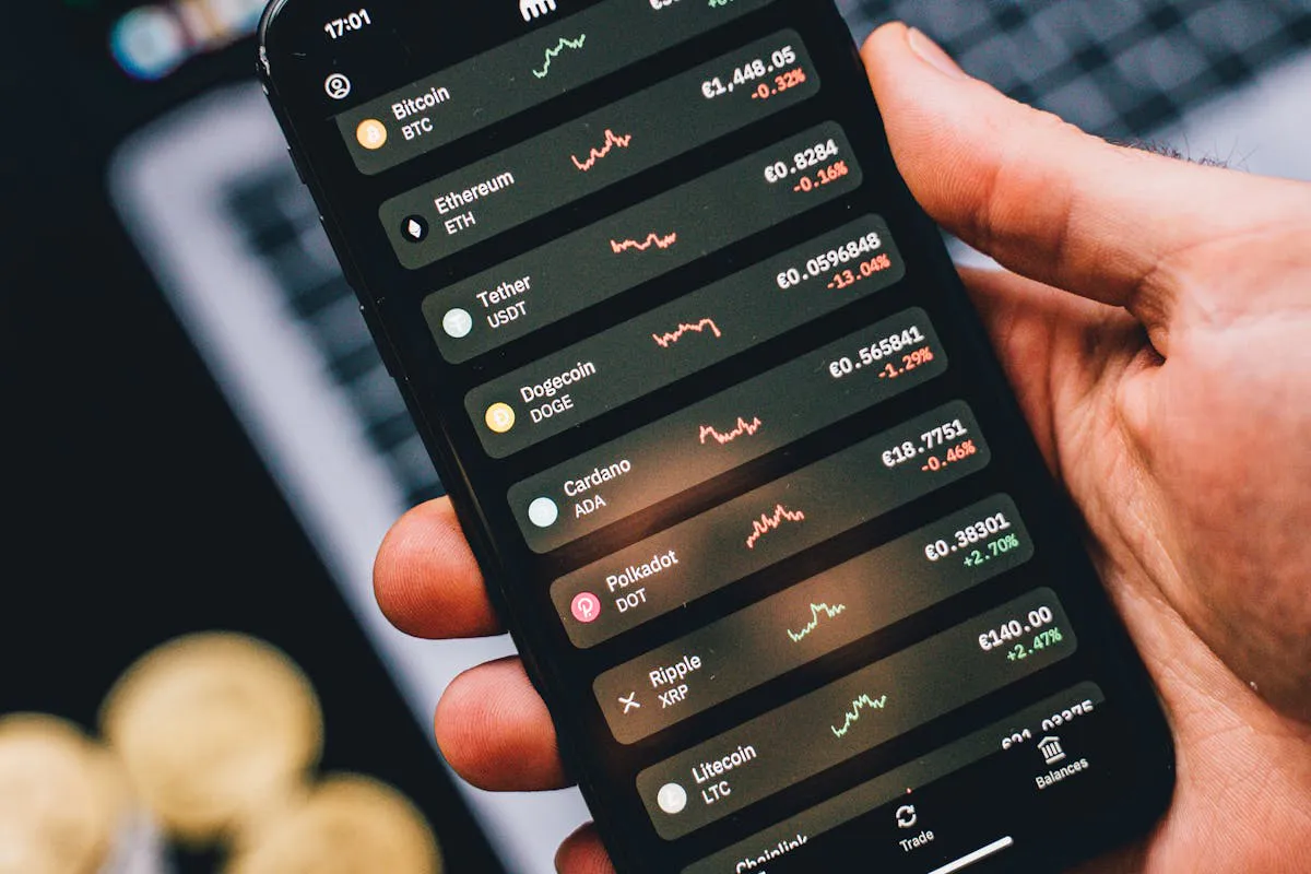 An image of a person Holding a Phone while using ethereum wallet by Alesia Kozik on pexel.com