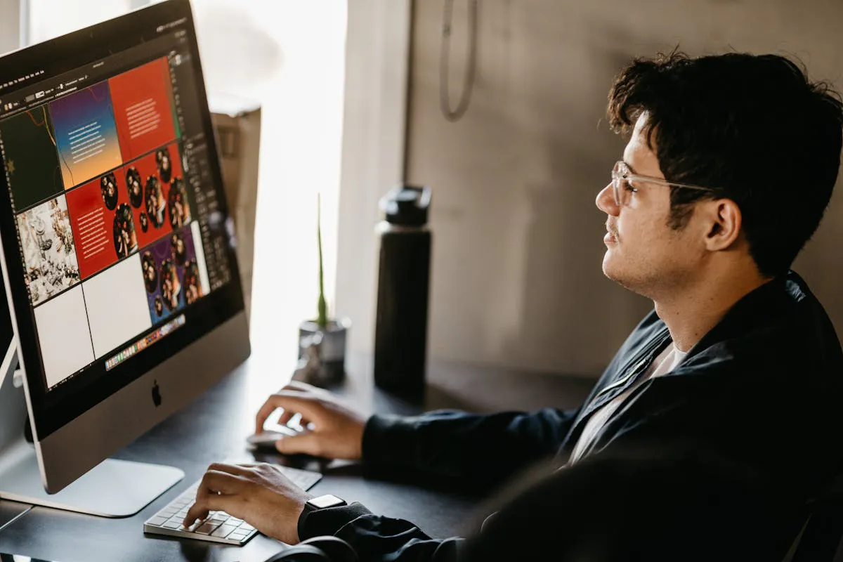 Graphic Designer Working on Computer by  Jonathan Borba