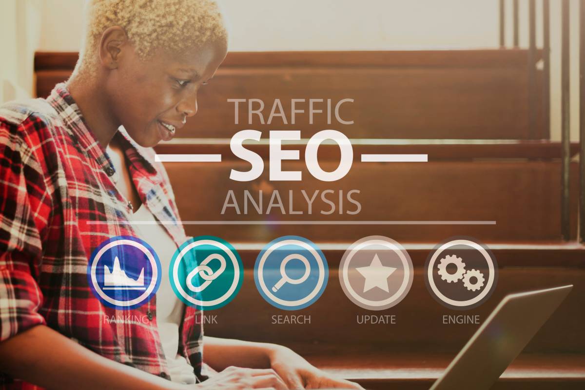 An image of web3 expert doing research for SEO