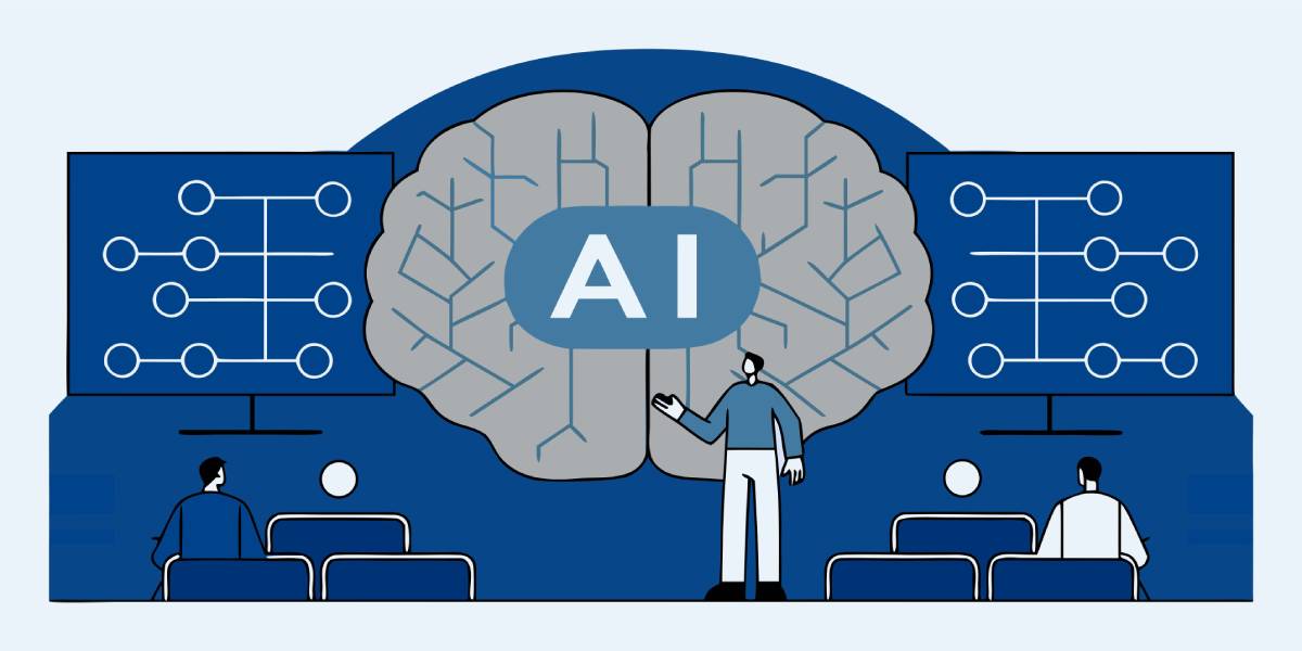 An image showing how AI Search is being used