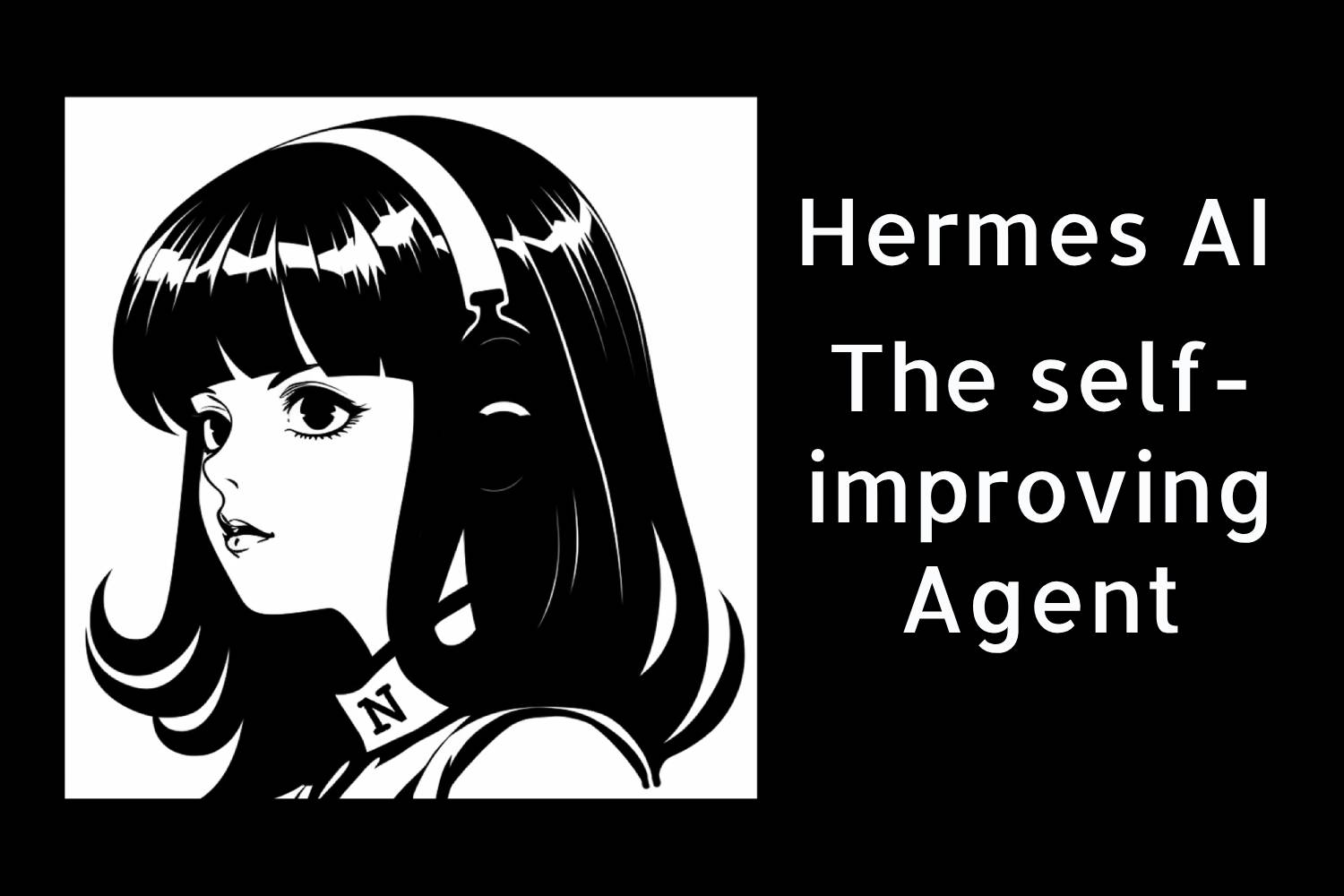 Hermes AI logo - The self-improving agent