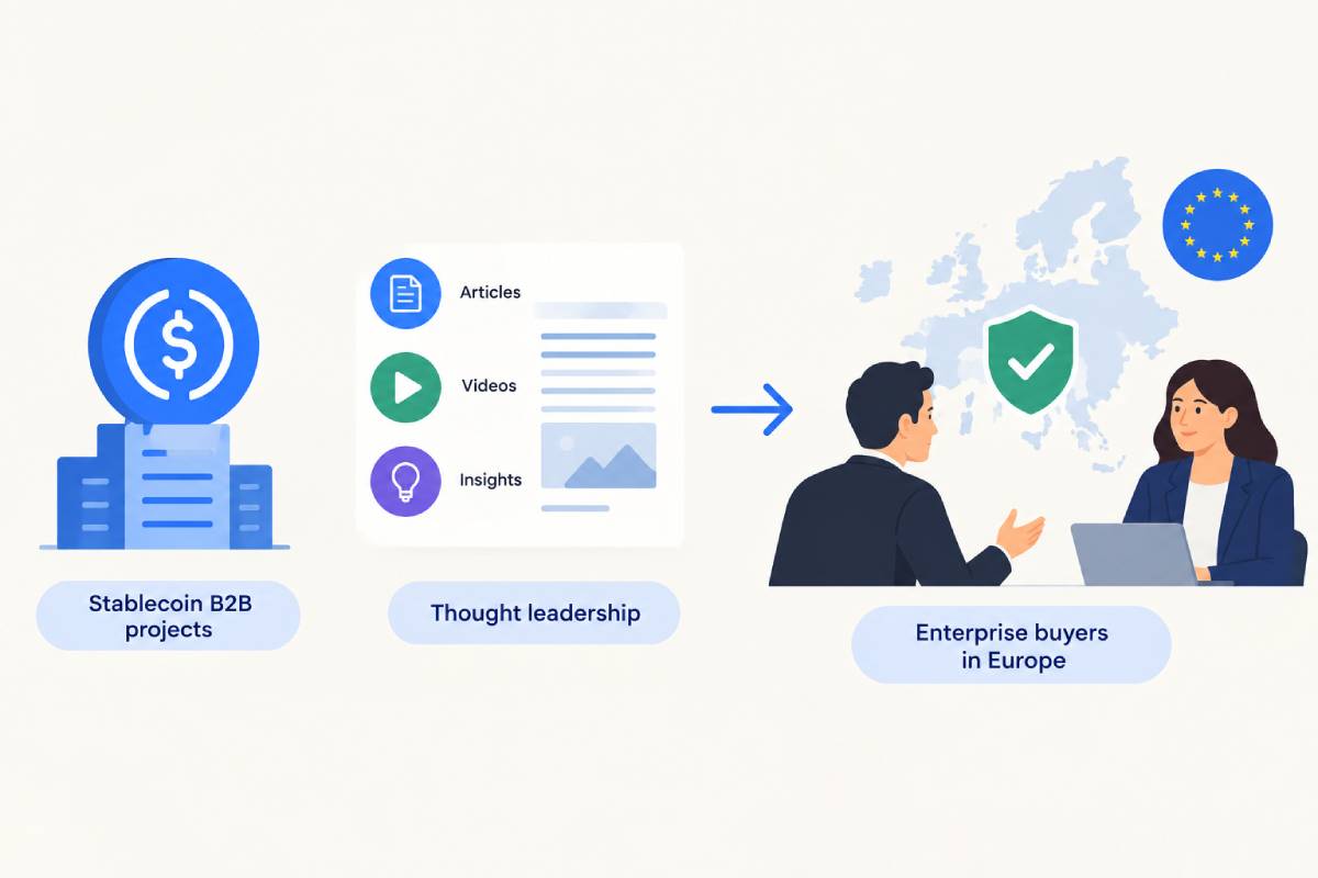 How Stablecoin B2B Projects Are Using Thought Leadership to Build Confidence With Enterprise Buyers in Europe