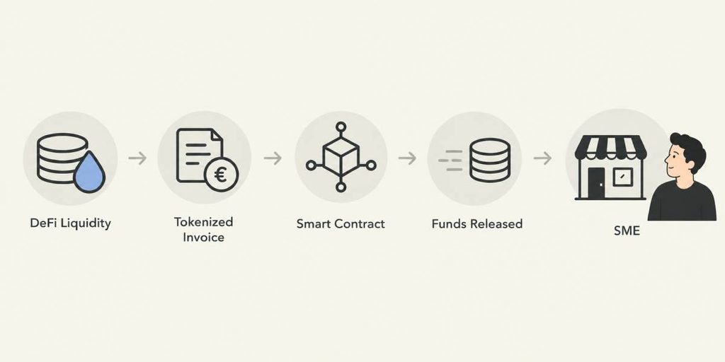 An image of DeFi Liquidity Flow to SME