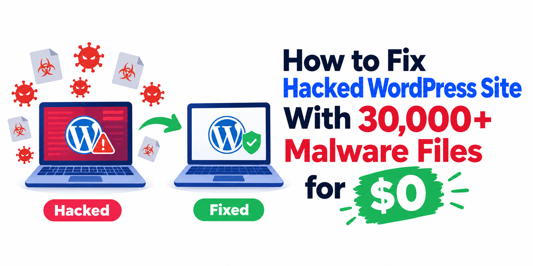How I Fixed a Hacked WordPress Site With 30,000+ Malware Files for $0