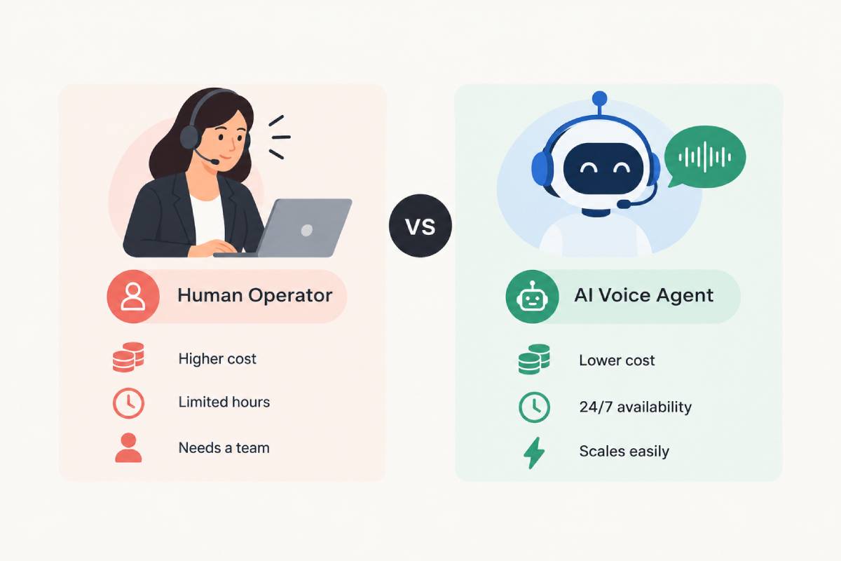 How Much Does an AI Voice Agent Cost for B2B Sales & Calls? (Human Operator vs AI Comparison)
